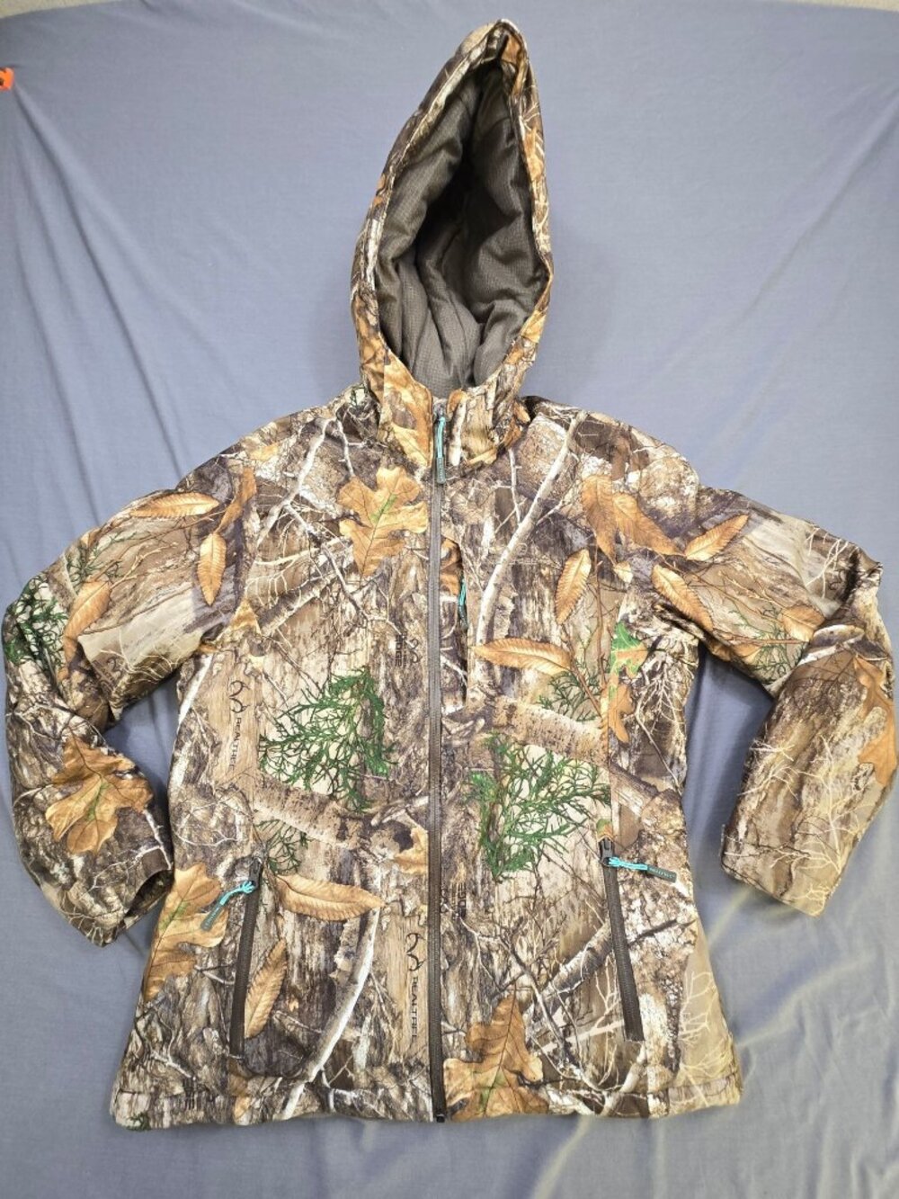 Realtree Womens Jacket Small Hooded Full Zip Insulated Camo